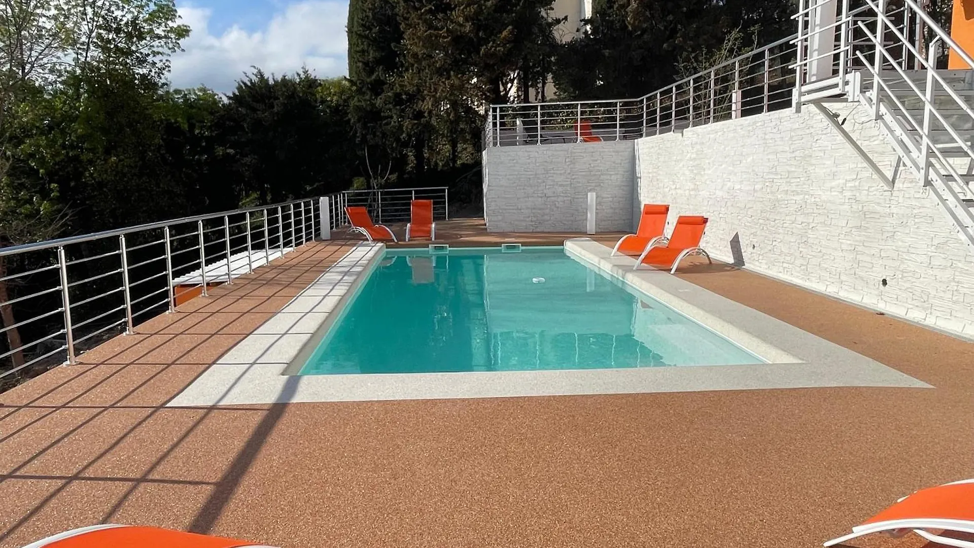 Orange Villa On The Cote D'Azur 6Br 11Pax Ac Private Heated Pool Bbq Mountain View Cagnes-sur-Mer